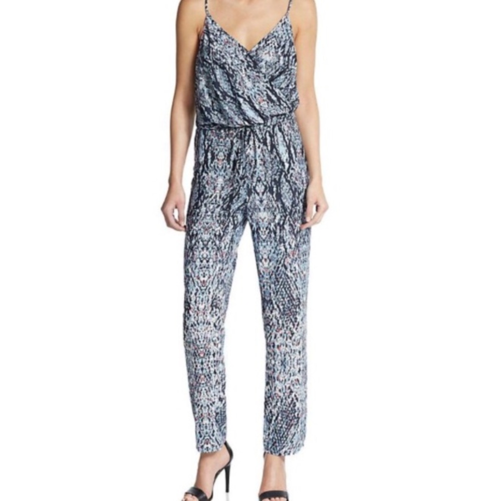 NWOT 5/48 Saks Fifth Snakeskin Jumpsuit SizeM